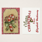 Kaart met kerstbehuizing / Label - SRF (Voorkant /achterkant)