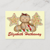 Kaart met kerstbehuizing / Label - SRF (Achterkant)