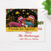 Kaart met kerstbehuizing / Label - SRF (Bureau)