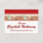 Kaart met kerstbehuizing / Label - SRF (Achterkant)