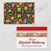 Kaart met kerstbehuizing / Label - SRF (Voorkant / Achterkant)