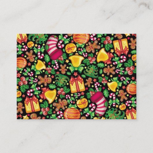 Kaart met kerstbehuizing / Label - SRF (Voorkant)