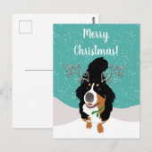 Kaart met kerstcadeautjes voor Bernese bergen (Voorkant / Achterkant)