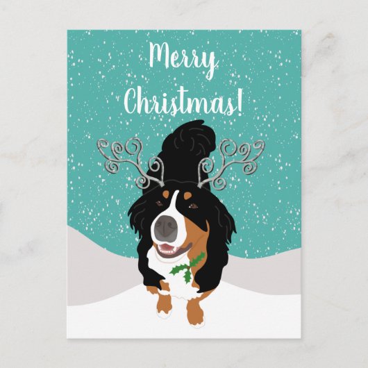 Kaart met kerstcadeautjes voor Bernese bergen (Voorkant)
