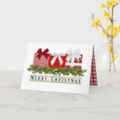 Kaart met kerstcadeautjes voor rode stift (Gele Bloem)