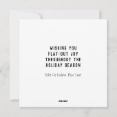 Kaart met kerstfeestdag voor kerstmis (Achterkant)