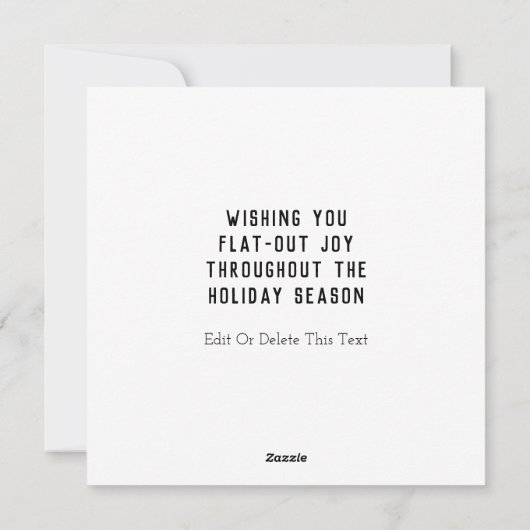 Kaart met kerstfeestdag voor kerstmis (Achterkant)