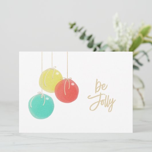 Kaart met kerstfeestdagen (Staand voorkant)