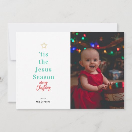 Kaart met kerstfeestdagen (Achterkant)