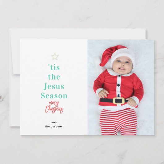 Kaart met kerstfeestdagen (Achterkant)