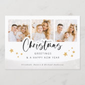 Kaart met kerstfeestdagen voor aangepaste foto's (Voorkant)