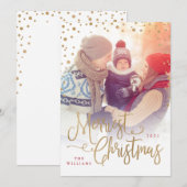 Kaart met kerstfoto (Voorkant / Achterkant)