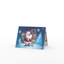 kaart met kersttekst en kerstafbeeldingen