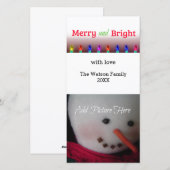 Kaart met kerstverlichting (Voorkant / Achterkant)