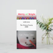 Kaart met kerstverlichting (Staand voorkant)