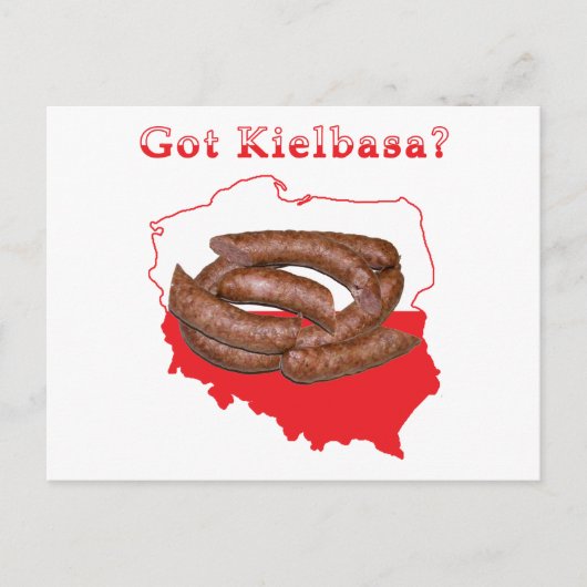 Kaart met Kielbasa (Voorkant)