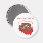 Kaart met Kielbasa Magneet (Voorkant / Achterkant)