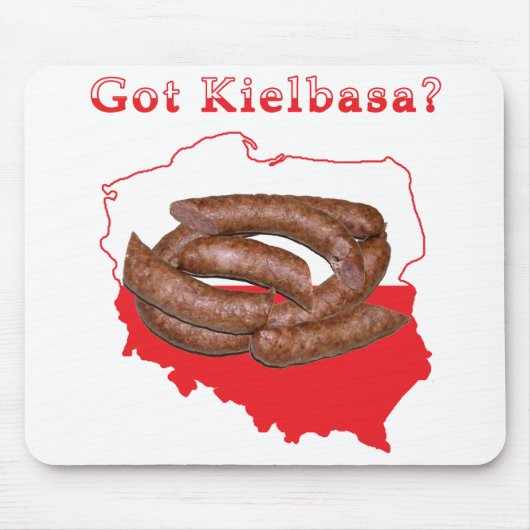 Kaart met Kielbasa Muismat (Voorkant)