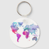 kaart met kleine Waterverf Sleutelhanger (Voorkant)