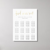 Kaart met lage kalligrafie Canvas Faux Gold (Voorkant)