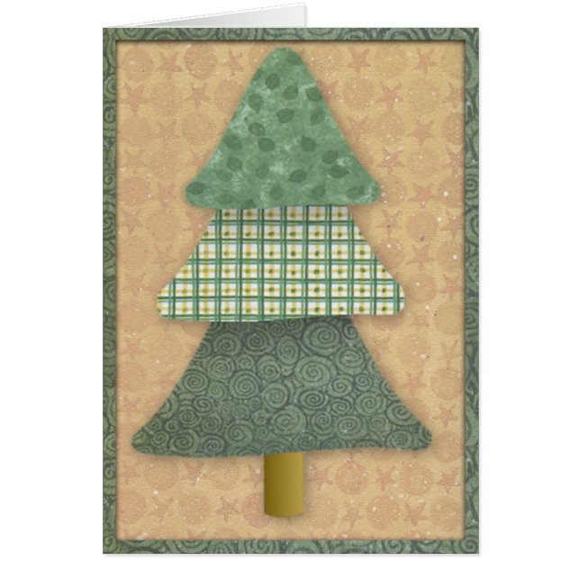 Kaart met landenbomen voor kerstmis (Voorkant)