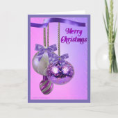 Kaart met lavender Kerstmis (Voorkant)
