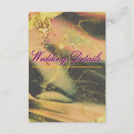 Kaart met levendig gouden rand