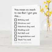 Kaart met meerkeuze-bericht (Gele Bloem)