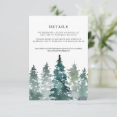 Kaart met minimale huwelijksgegevens | Waterverven (Staand voorkant)