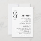 Kaart met minimale weduwengegevens voor een klein  (Voorkant)