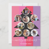 Kaart met Mod Photo Ornament Kerstmis (Voorkant)