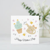 Kaart met moederdag (Staand voorkant)