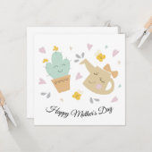 Kaart met moederdag (Voorkant / Achterkant in situ)