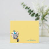 Kaart met muiswieltjes voor Pet met platte dank (Staand voorkant)