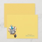 Kaart met muiswieltjes voor Pet met platte dank (Voorkant / Achterkant)