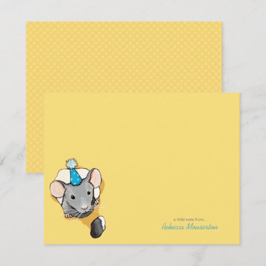 Kaart met muiswieltjes voor Pet met platte dank (Voorkant / Achterkant)