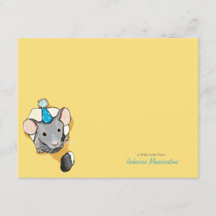 Kaart met muiswieltjes voor Pet met platte dank