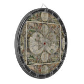  kaart met multidoel-dartboard dartbord (Voorkant Links)
