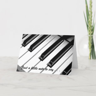 Kaart met muzieknotitie - Blank binnen