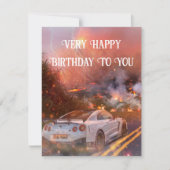 Kaart met Nissan GTR Flat Kaart (Voorkant)