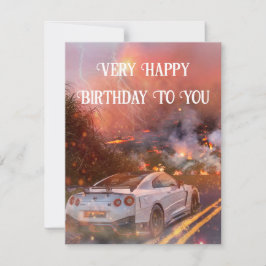 Kaart met Nissan GTR Flat Kaart