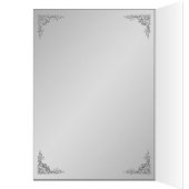 Kaart met Paars en zilver Floral tabelnummer (Binnen (Links))