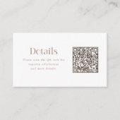 Kaart met parelmoer en evenementdetails (Voorkant)