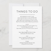 Kaart met plaatsen om te eten en dingen om te doen (Achterkant)