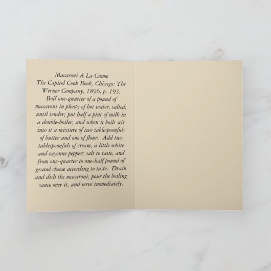 Kaart met recept (Binnen)