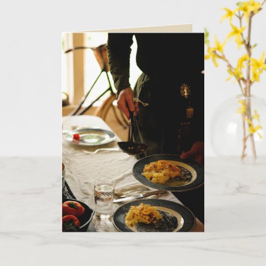 Kaart met recept (Gele Bloem)