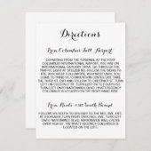 Kaart met Richtingen voor Calligrafie Schrift (Voorkant / Achterkant)