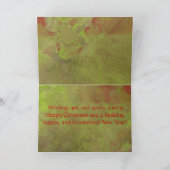 Kaart met rode en groene kerst (Binnen)