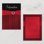 Kaart met rode en zwarte stripper (Voorkant / Achterkant)