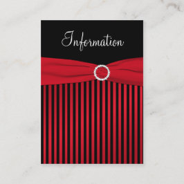 Kaart met rode en zwarte stripper